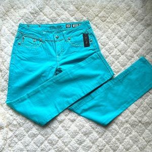 Miss Me Aqua Skinny Jeans